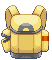 A Pokémon Bagpack in its closed state. Indicating that this Hamburger menu is closed